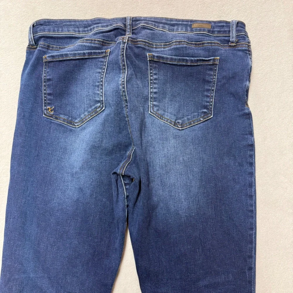 Kut from the Kloth Toothpick Skinny Jeans Dark Wash Denim 16S Short Petite